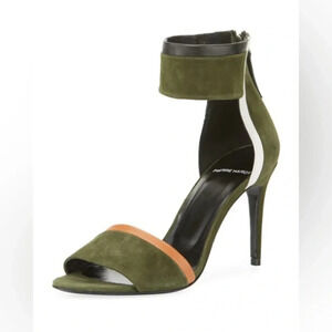 Pierre Hardy Womens Colorblock Suede Ankle-Cuff Sandal | size 38